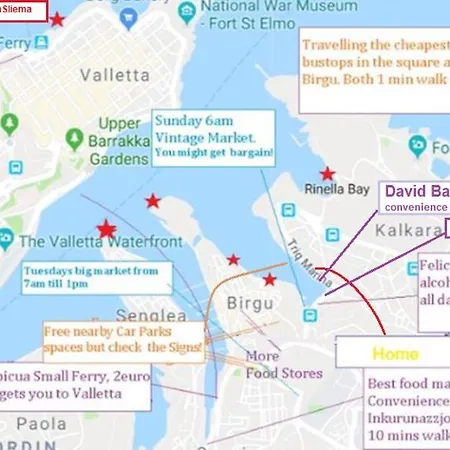 Kalkara's Seafront Flat 30mins From Valletta City! Апартаменты *